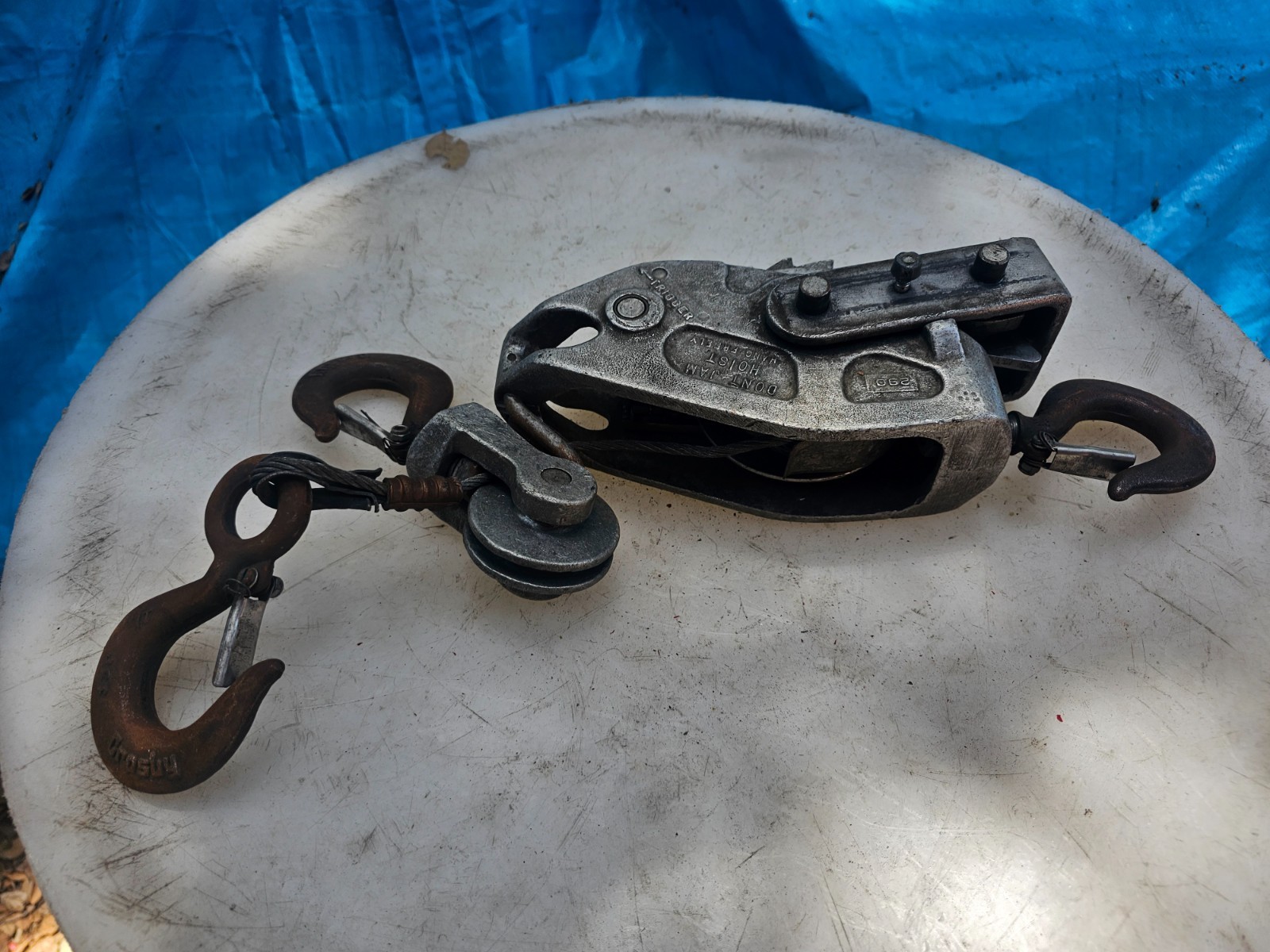 Lincoln 215R LUG-ALL 2250 lbs Ratcheting Cable Hoist USA - Works Great No Handle