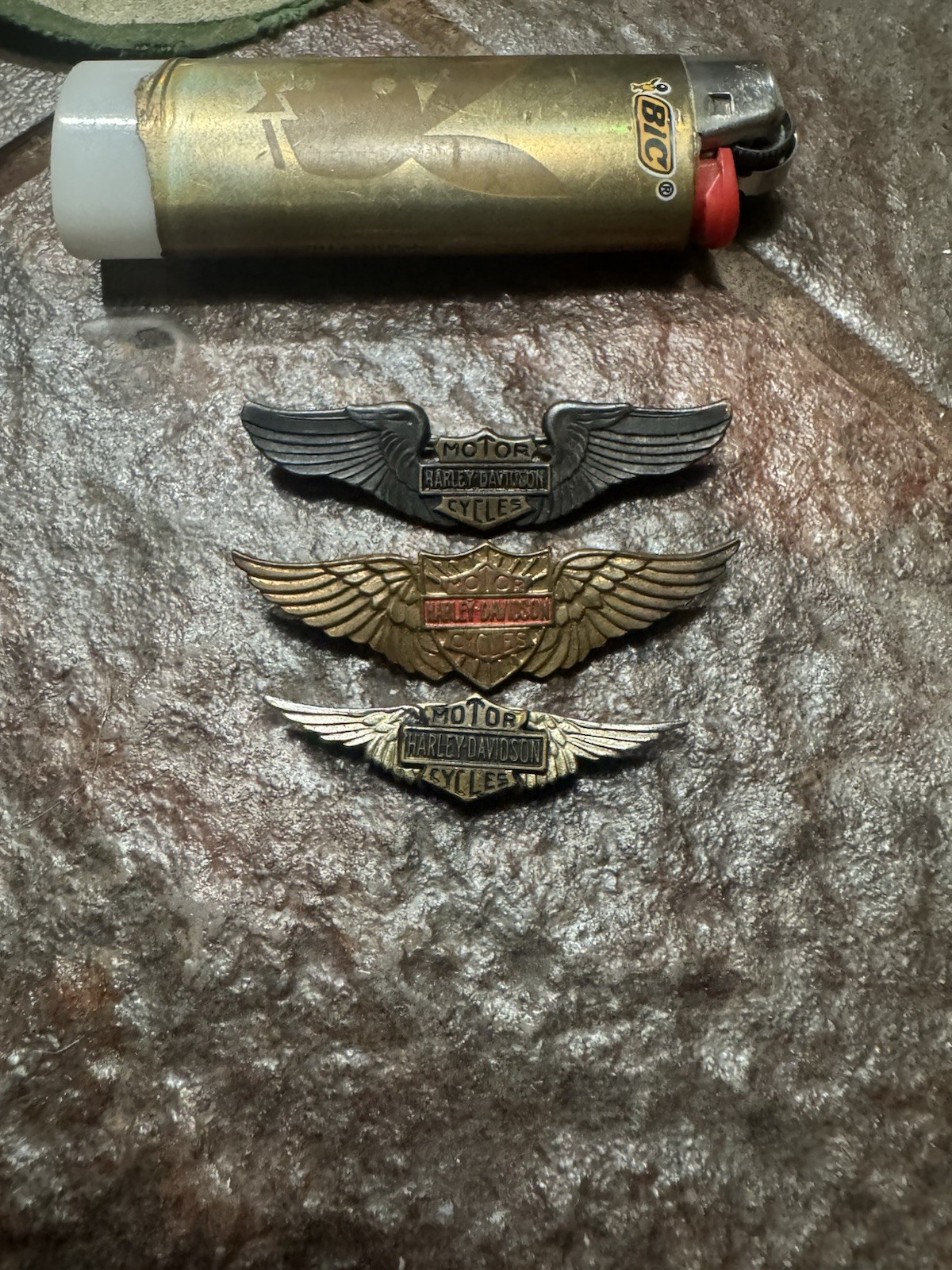 3x Vintage Harley Davidson Motorcycle Pins Early 3x Vintage Harley Davidson Motorcycle Pins Early
