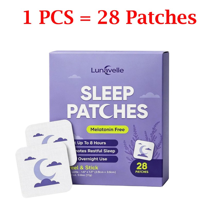 Lunavelle SLEEP PATCHES 28 Pieces Natural Lavender Fast-Acting Deep Sleep Patch