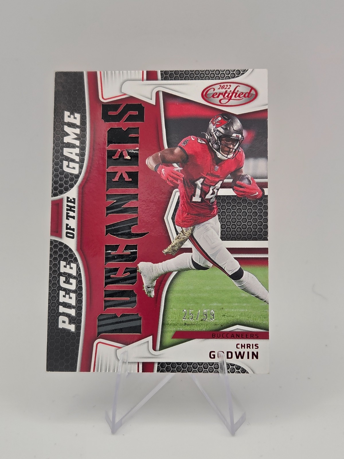 2022 Panini Certified - Piece of the Game Relics Chris Godwin #PG-CG Red 25/99