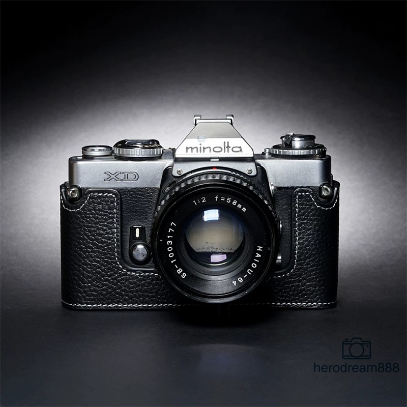 Half Case For Minolta XD XE XD11 XD7 XE7 Camera Retro Cover Leather TP Handmade