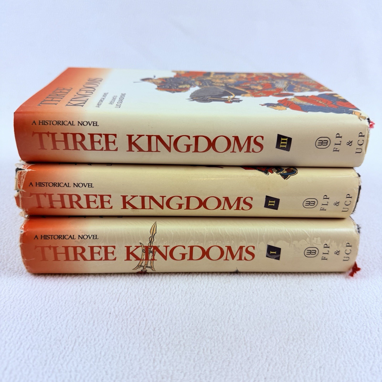 Three Kingdoms Luo Guanzhong Moss Roberts 3 Vol Hardcover DJ 1994 First Edition