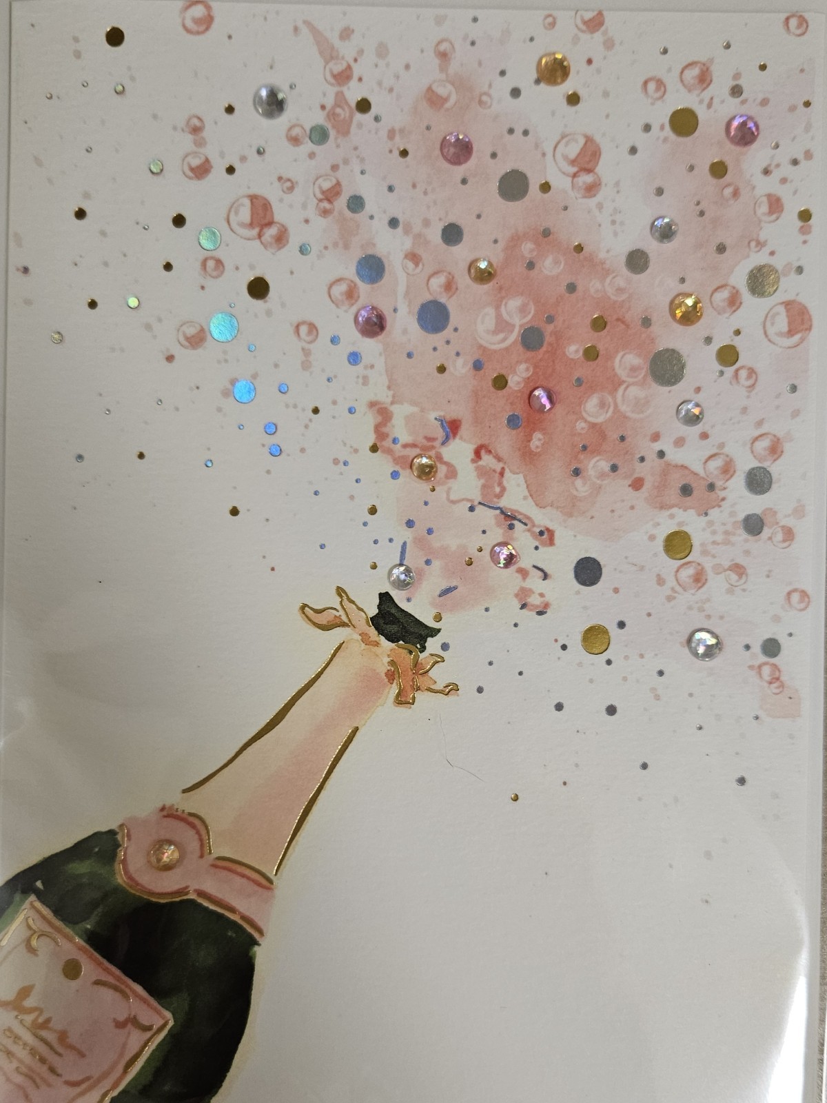 PAPYRUS GEMMED CHAMPAGNE CELEBRATION ALL OCCASIONS CARD PAPYRUS GEMMED CHAMPAGNE CELEBRATION ALL OCCASIONS CARD