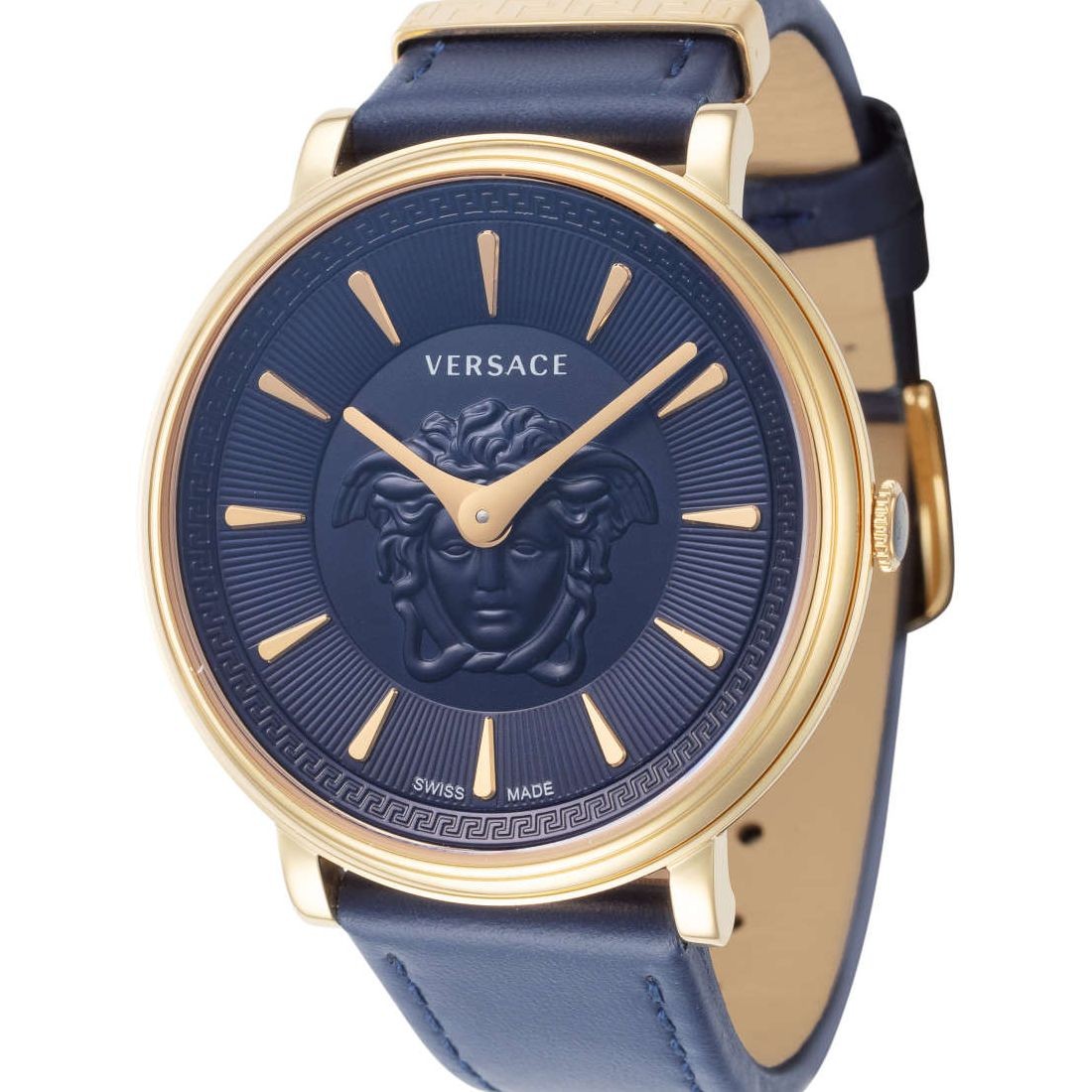 Versace V-Circle Medusa Women's Blue Dial and Strap Quartz Watch VE8103721