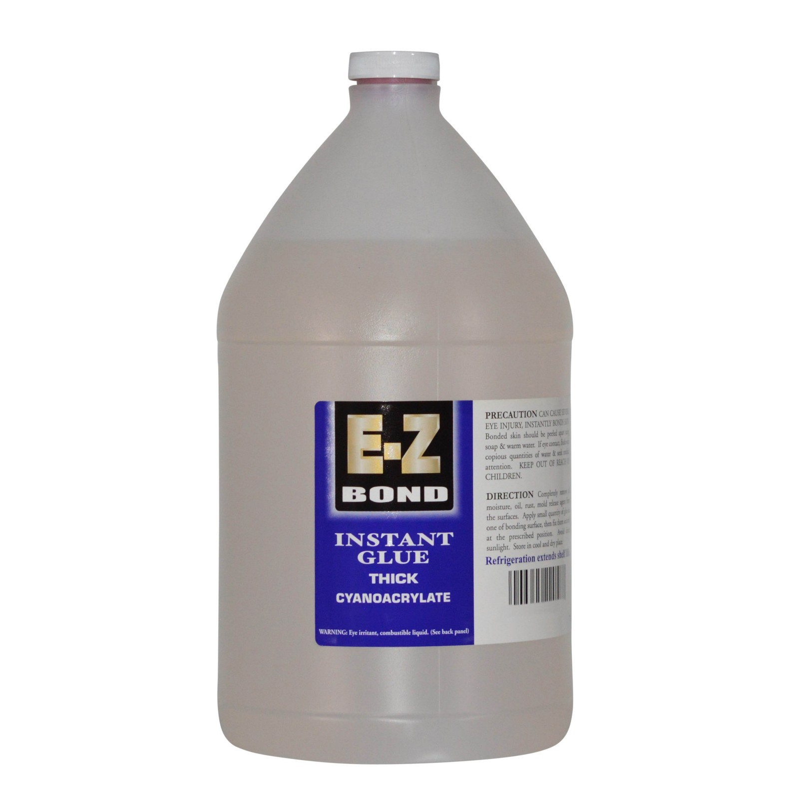 E-Z Bond Instant Glue, Thick 700 cps, 8 lbs. Industrial Packaging (1 Gal) E-Z Bond Instant Glue, Thick 700 cps, 8 lbs. Industrial Packaging (1 Gal)