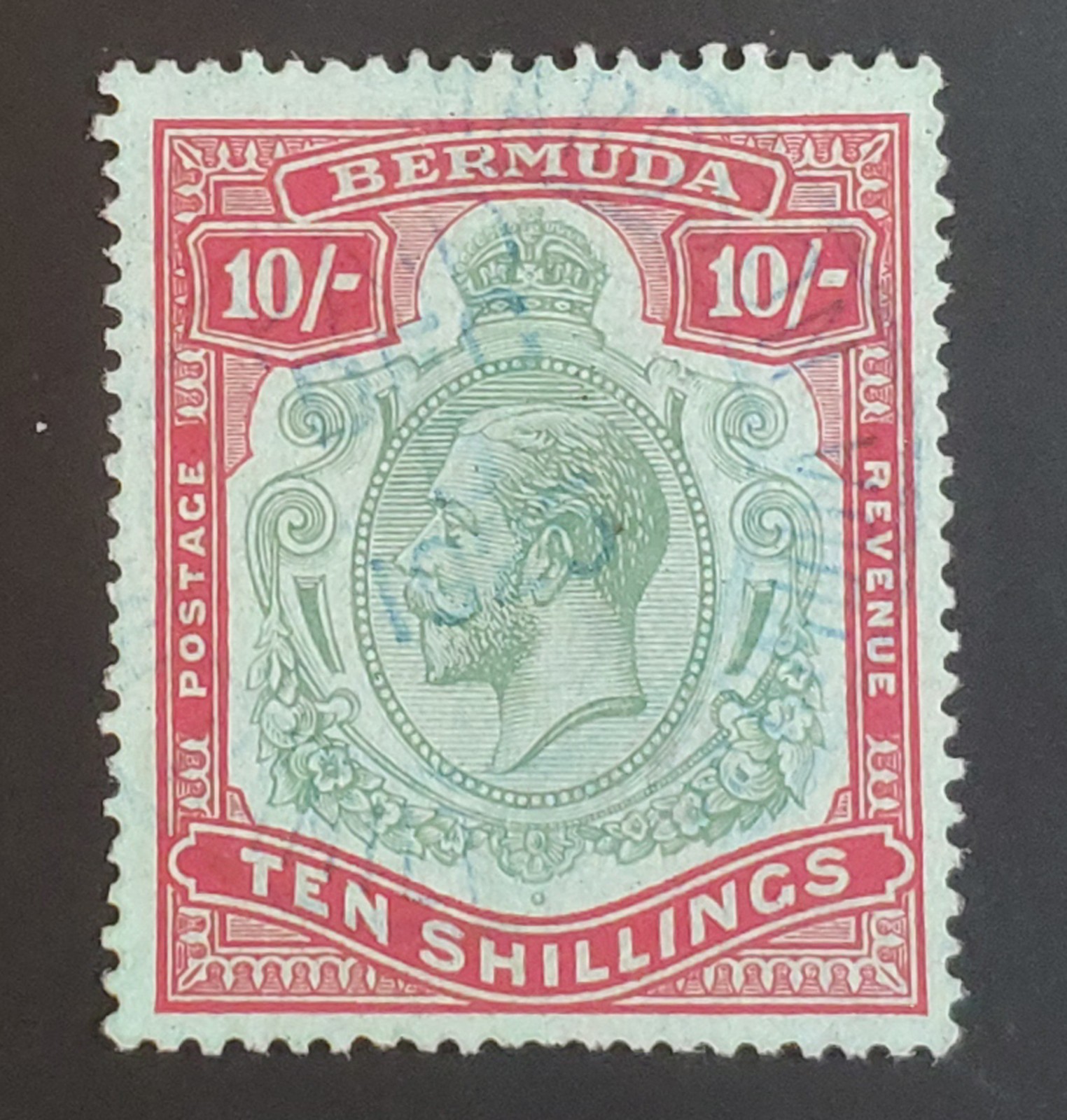 BERMUDA. GV. 1924/32. RARE ERROR \