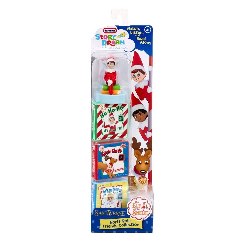 Little Tikes Story Dream Machine Elf On The Shelf Christmas Santa Verse Book NIB