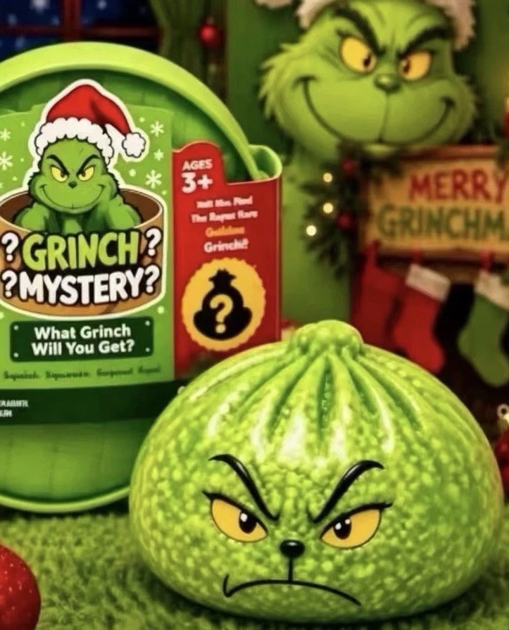 Grinch Mystery Dumpling Squishy Stress Relief Fidget Squeeze Toy - One Mystery Grinch Mystery Dumpling Squishy Stress Relief Fidget Squeeze Toy - One Mystery