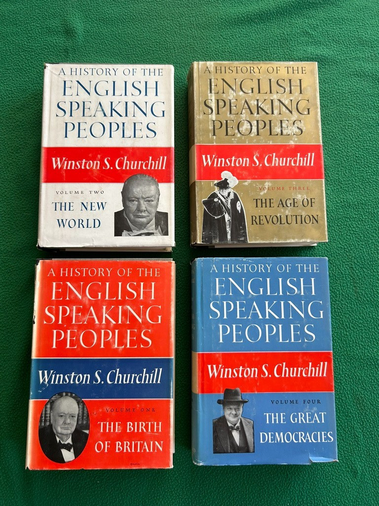 HISTORY OF THE ENGLISH SPEAKING PEOPLE Winston S. Churchill Vol 1-4 Complete Set