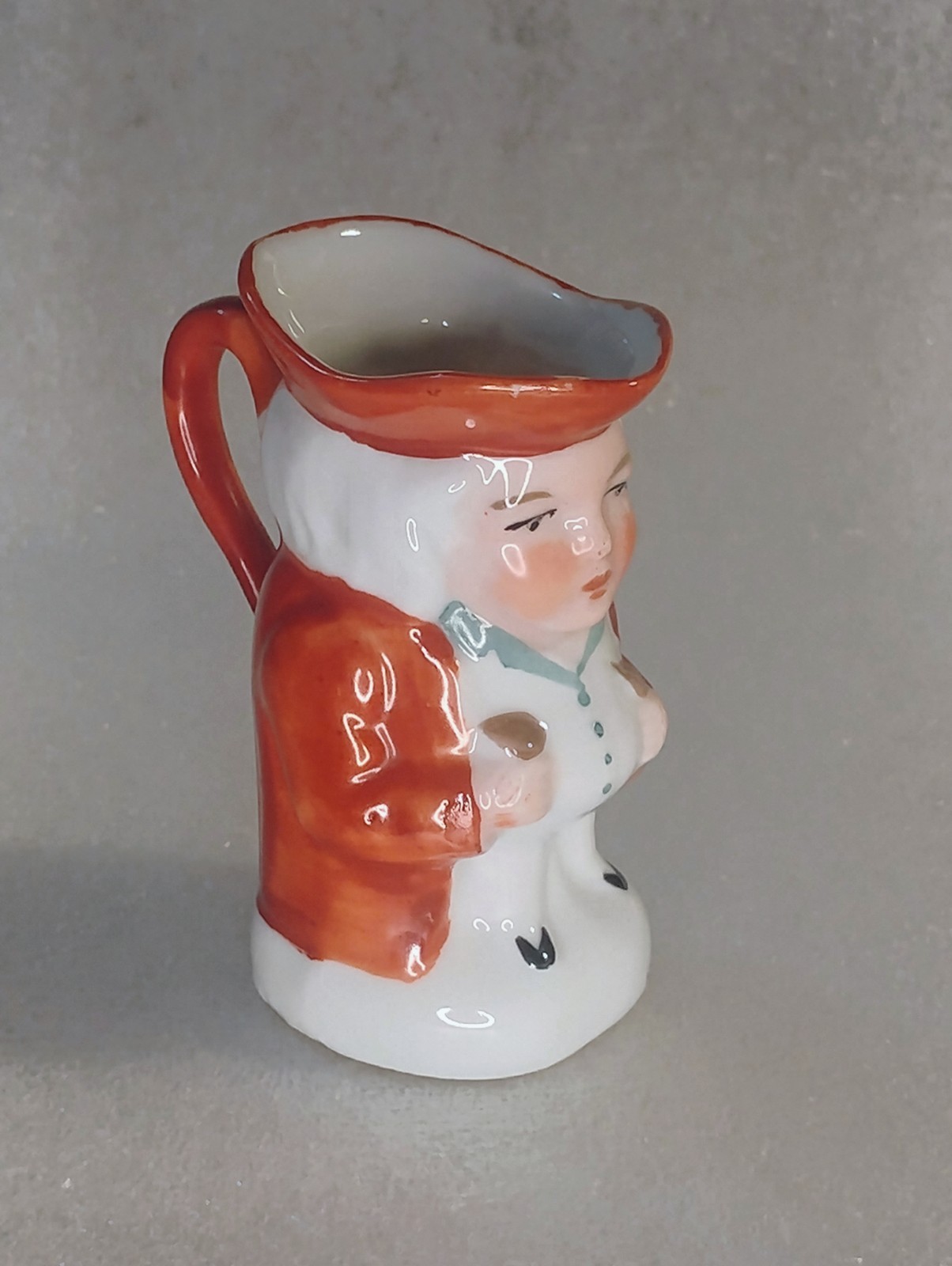 Vintage Japanese Porcelain Figurine Creamer Pitcher Handle Collectable Vintage Japanese Porcelain Figurine Creamer Pitcher Handle Collectable