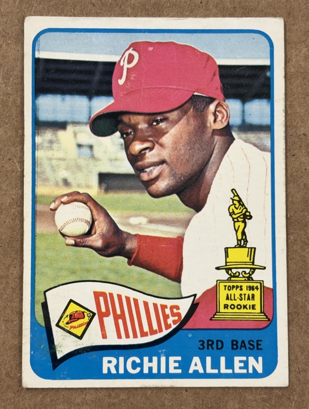 Richie Dick Allen 1965 Topps Baseball #460 - All Star Rookie Cup - Phillies Richie Dick Allen 1965 Topps Baseball #460 - All Star Rookie Cup - Phillies