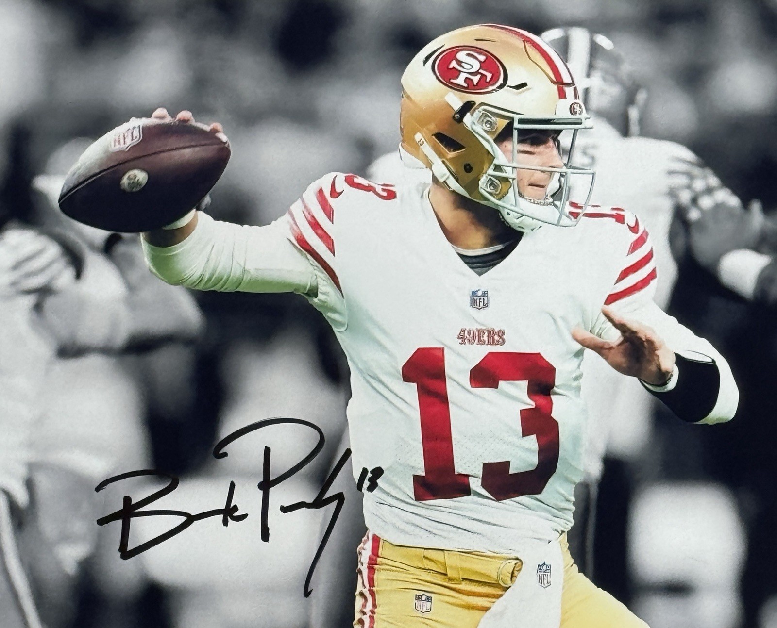 BROCK PURDY - SAN FRANCISCO 49ers -  Autographed Signed 8 x 10 PHOTO w/COA