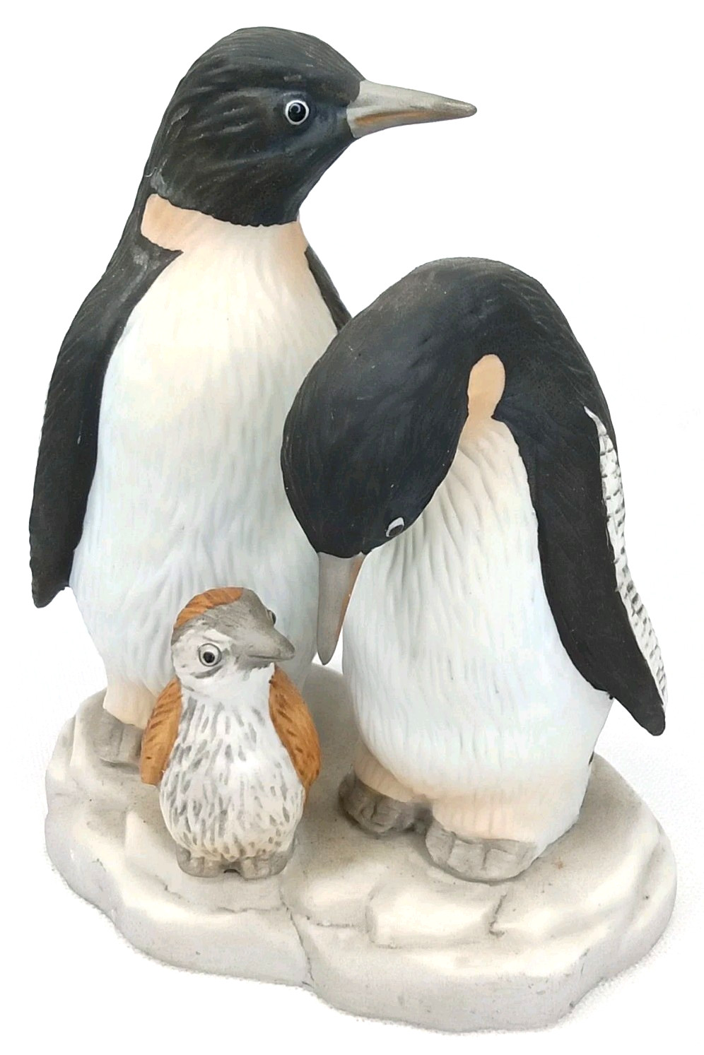 Vintage 1988 Geo Z Lefton Emperor Penguin Figurine With Original Foil Sticker