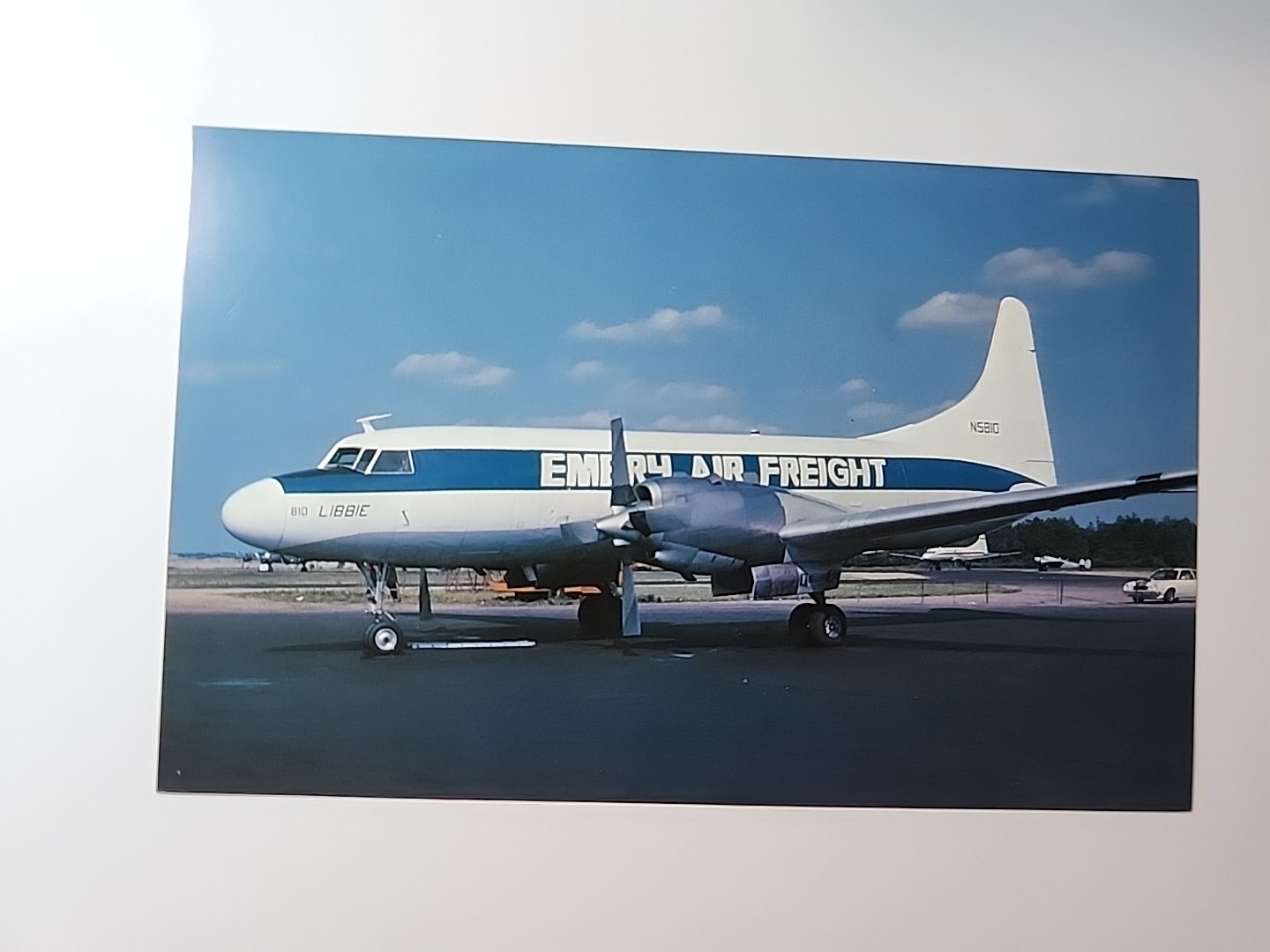 Emery Air Freight CV-580 Historical Aircraft Postcard