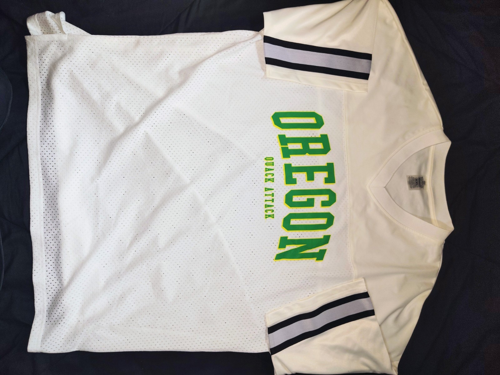 Gameday Couture Oregon Ducks Jersey Women\'s XXL White Mesh Quack Attack 2T412