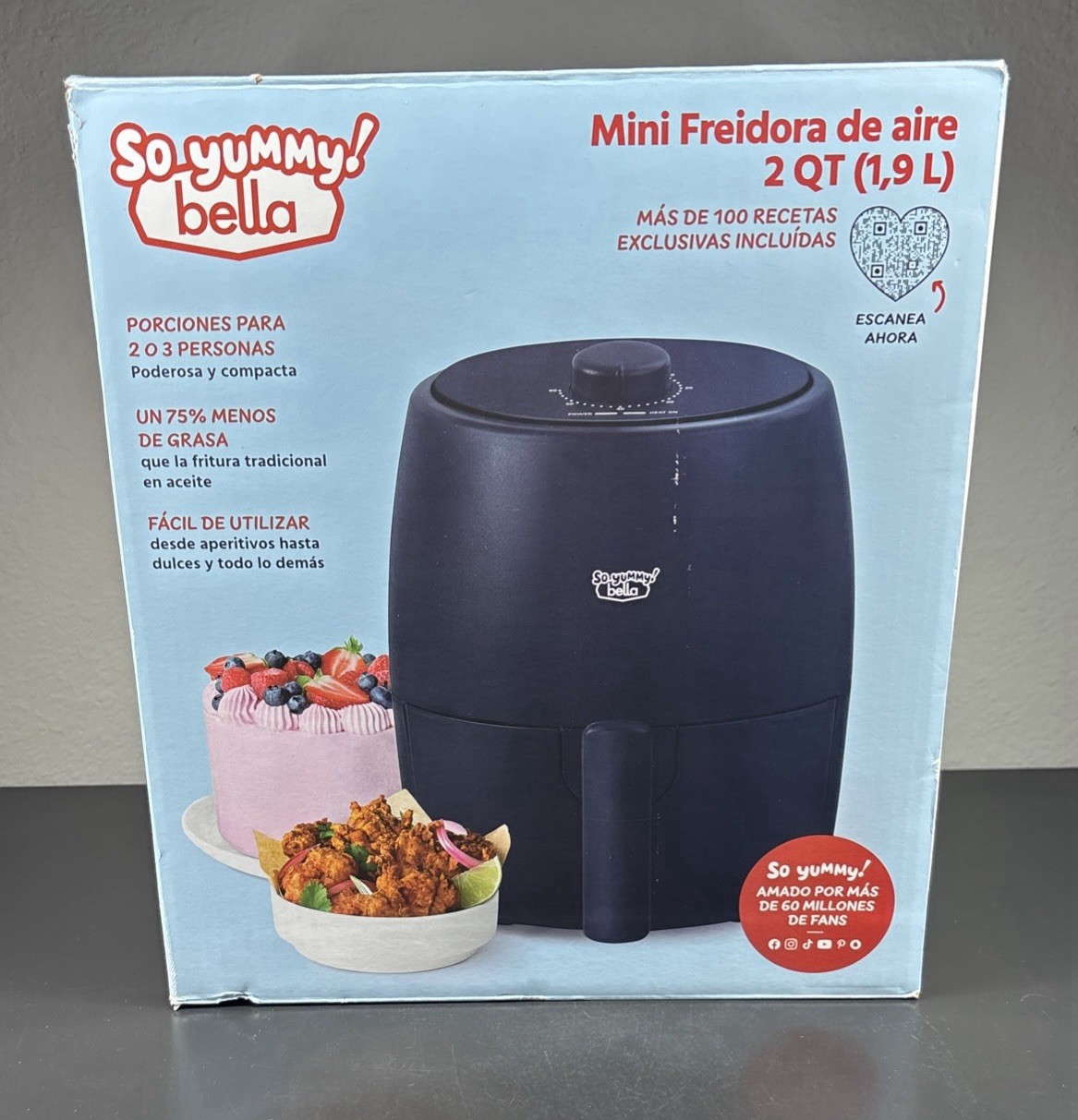 So Yummy ~ Mini 2 Qt Air Fryer ~ NIB ~ by Bella So Yummy ~ Mini 2 Qt Air Fryer ~ NIB ~ by Bella