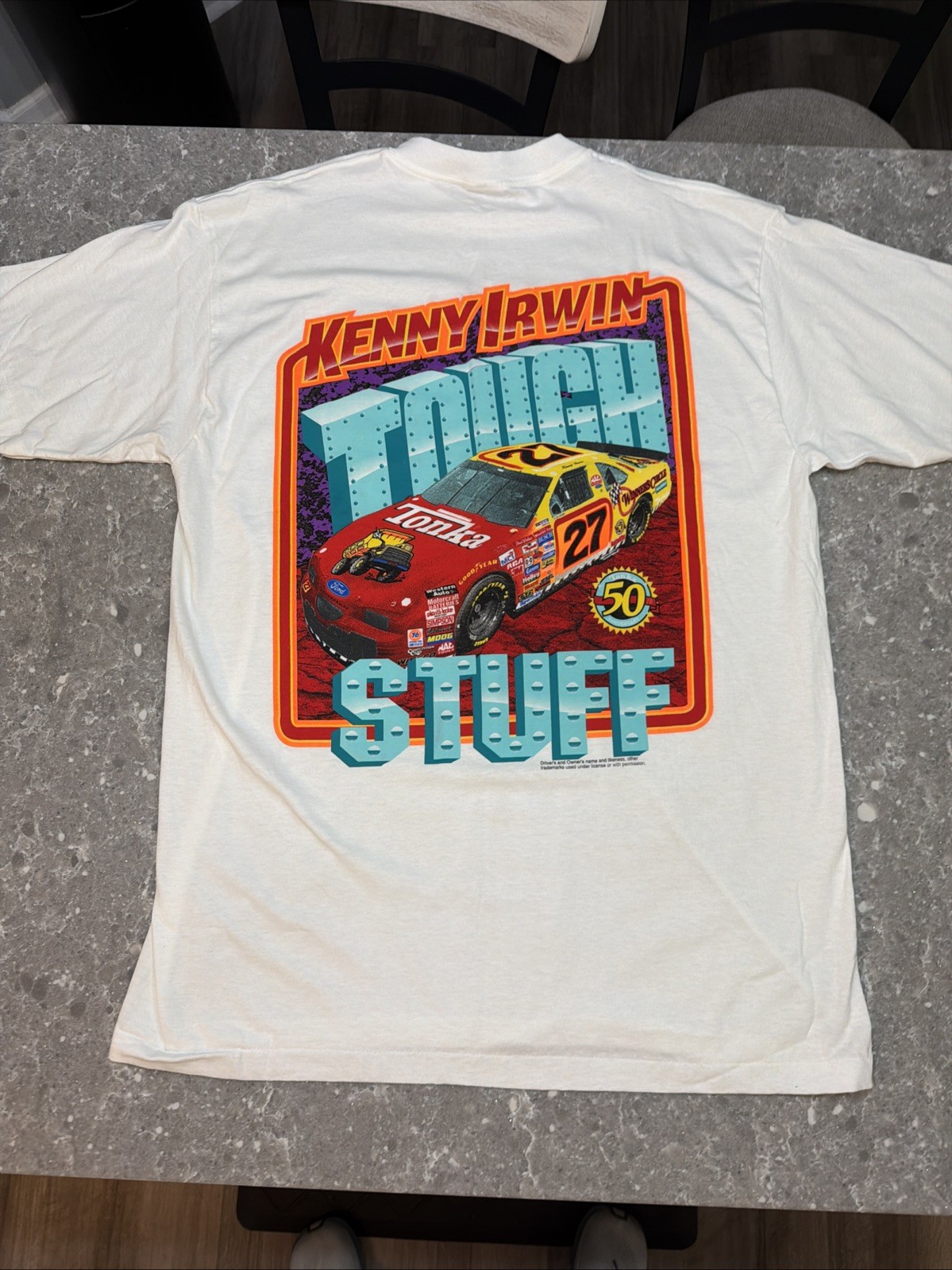 Vintage 1997 Kenny Irwin Jr. / Tonka Trucks NASCAR Cup Series Tee - XL Vintage 1997 Kenny Irwin Jr. / Tonka Trucks NASCAR Cup Series Tee - XL