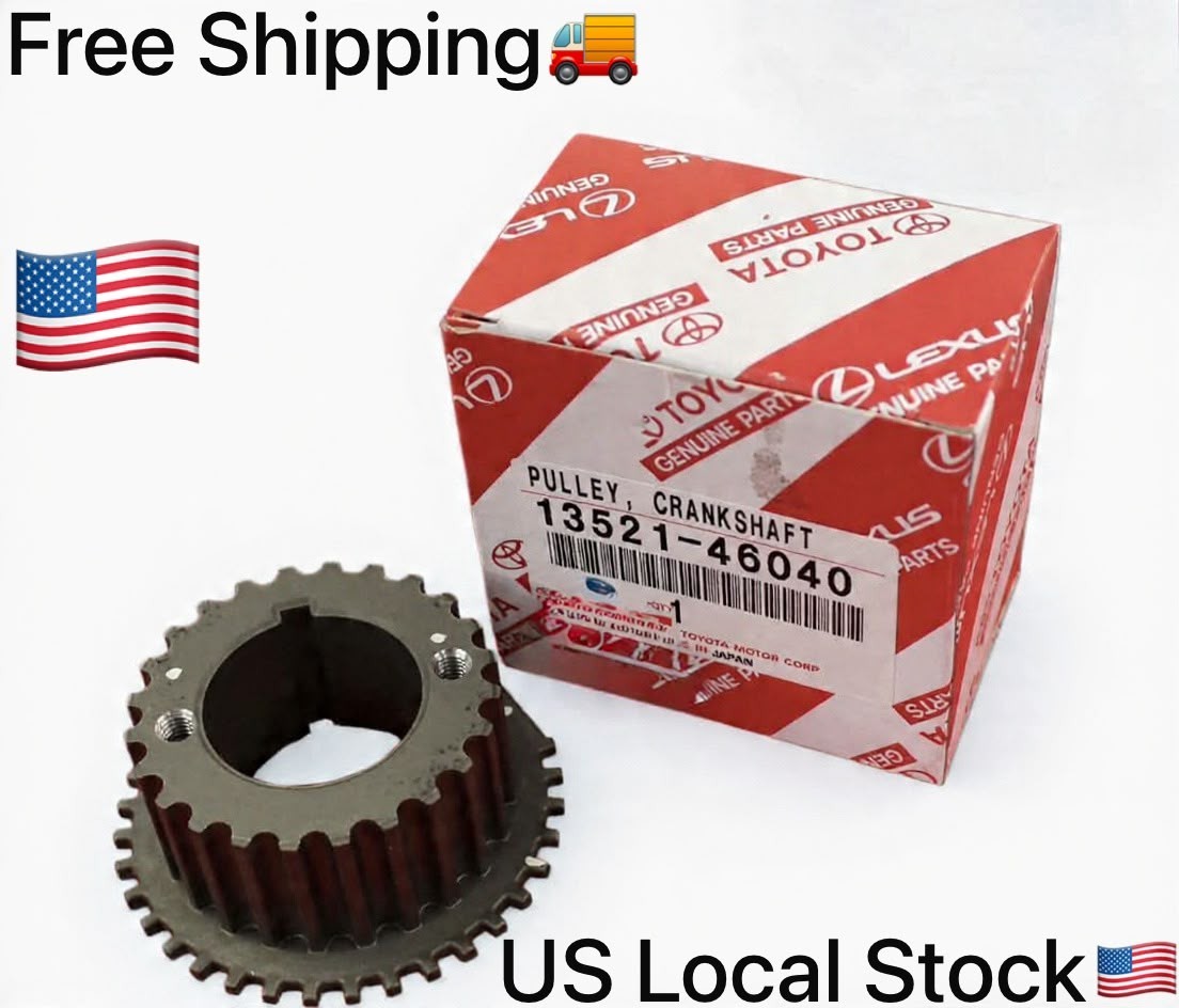 13521-46040 Genuine Toyota Lexus OEM Crankshaft Timing Pulley /Free Shipping