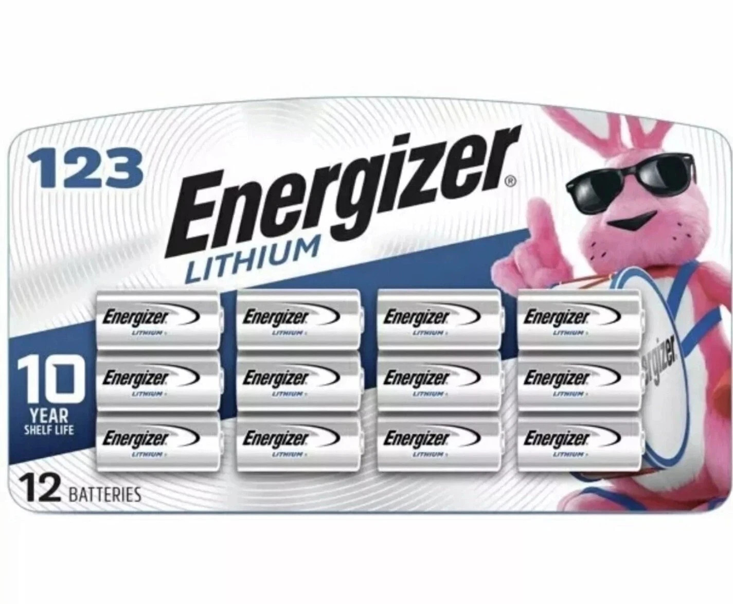 Energizer Lithium 123 12ct Pack 1500mAh Li-Ion Battery 12/2029