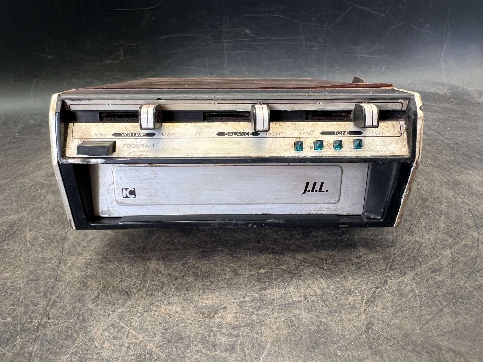 Vintage 1970\'s  8 Track Automatic Radio Player J.I.L. 828 Under Dash Car Stereo