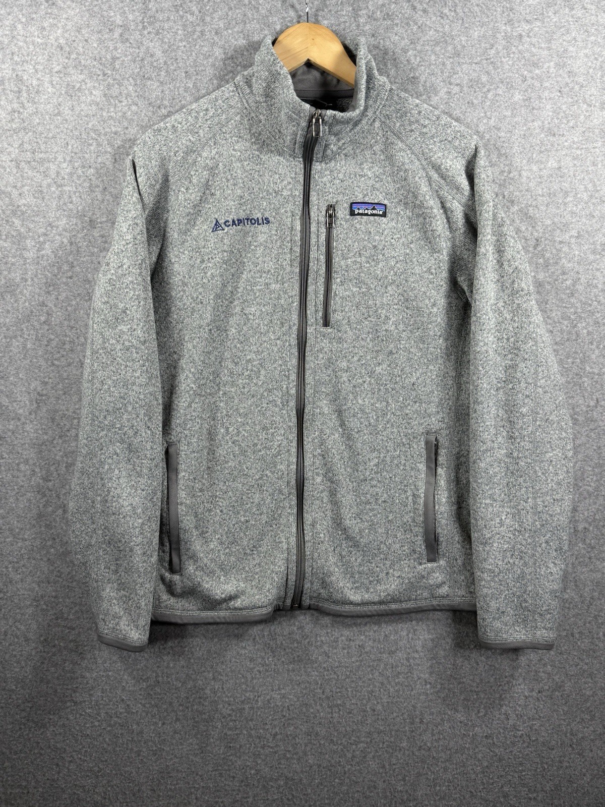 Patagonia Better Sweater Fleece Sweater Gray Full Zip Jacket Mens Medium