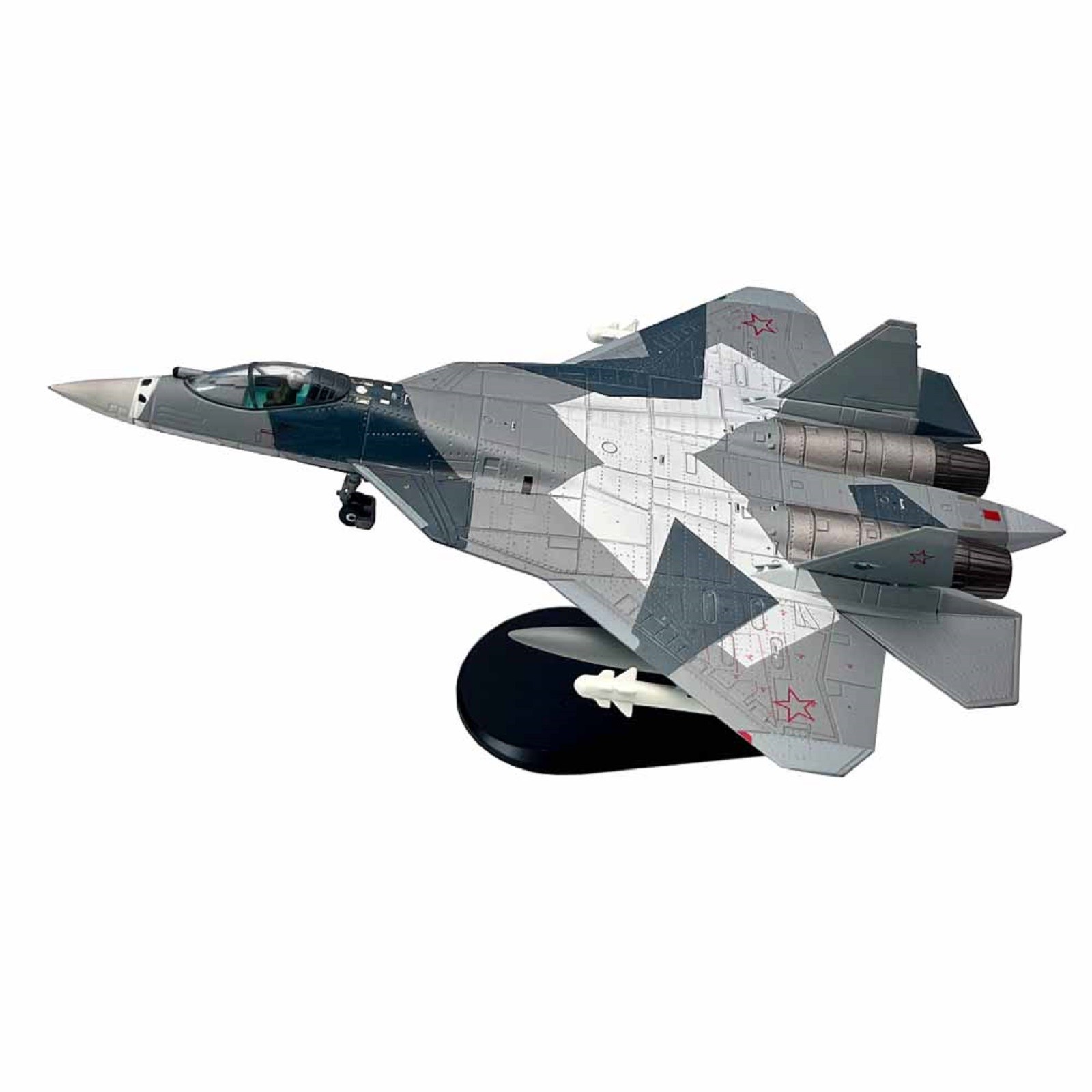 1/100 Scale Russian Su-57 Stealth Fighter With Display Sand For Model Lovers C