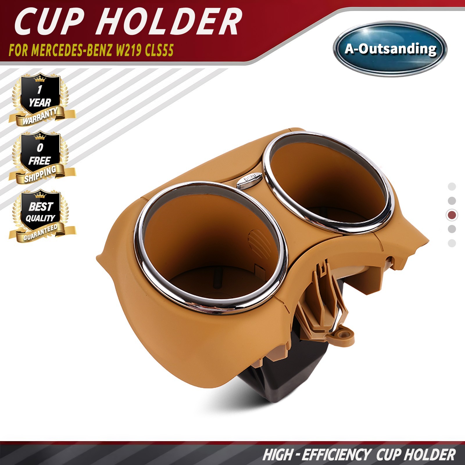 21968004148K67 Dual Cup Holder Bracket For 06-11 Mercedes-Benz W219 C219 CLS550