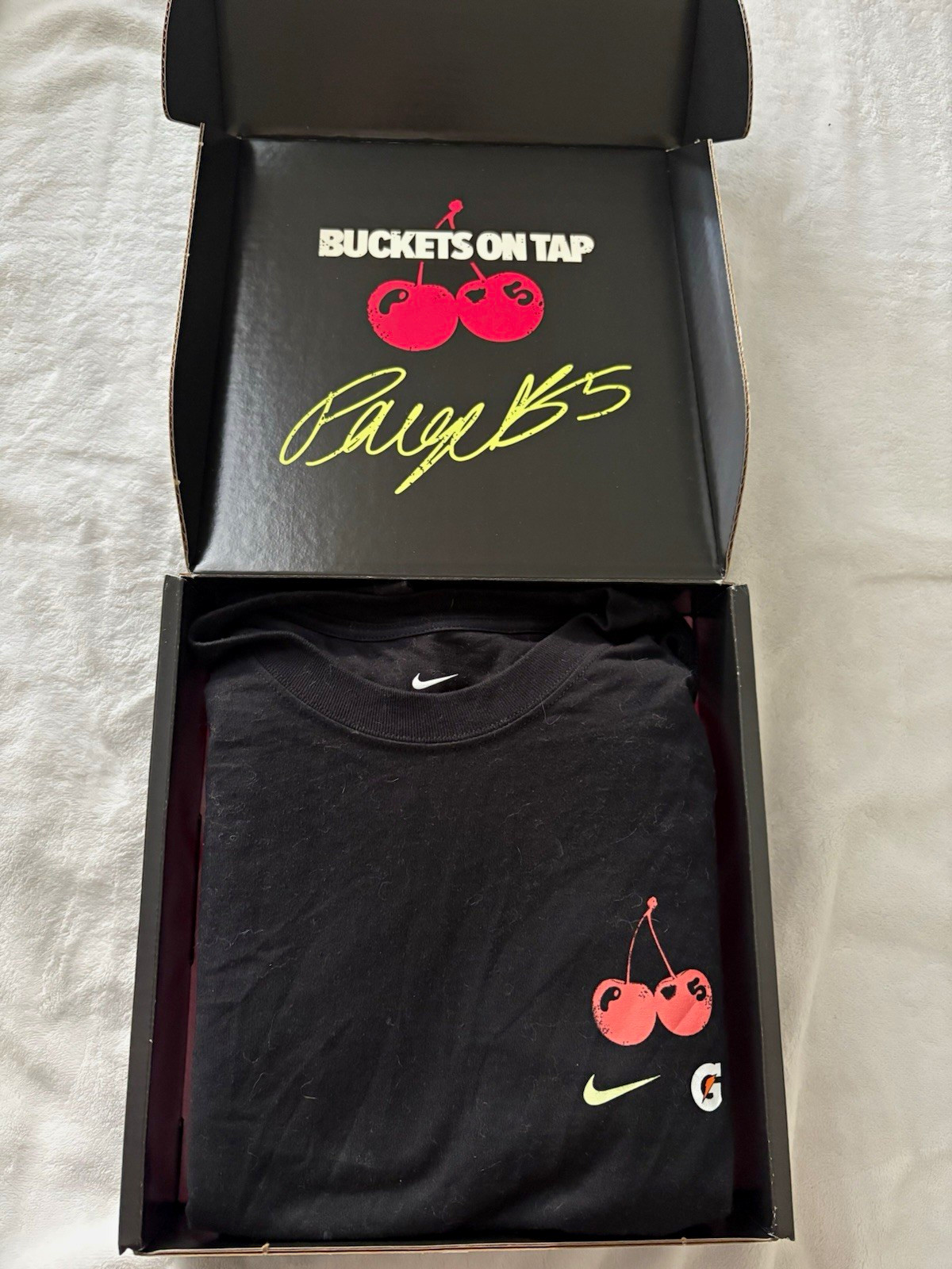 Paige Bueckers X Gatorade Shirley Temple Capsule. T shirt, Gatorade, and towel. Paige Bueckers X Gatorade Shirley Temple Capsule. T shirt, Gatorade, and towel.
