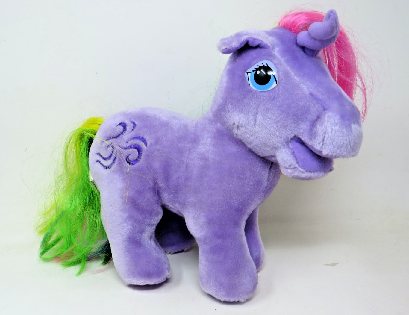 Vintage 1984 G1 Hasbro Softies My Little Pony Plush Windy Unicorn Rainbow Purple Vintage 1984 G1 Hasbro Softies My Little Pony Plush Windy Unicorn Rainbow Purple