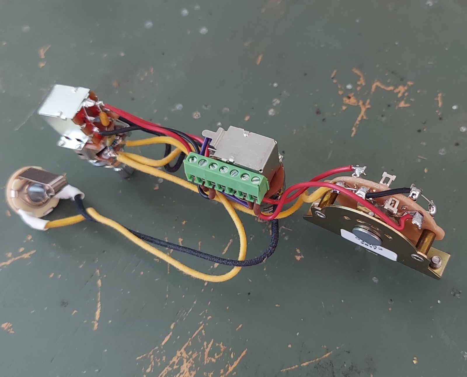 Solderless Tele Reverse HS Harness Coil Split Bridge, Neck Half Out of Phase 