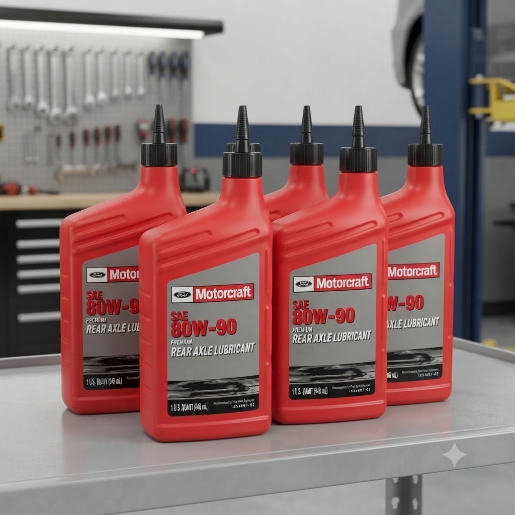 SALE- 6 PACK- MOTORCRAFT XY80W90QL SAE 80W-90 Premium Rear Axle Lubricant