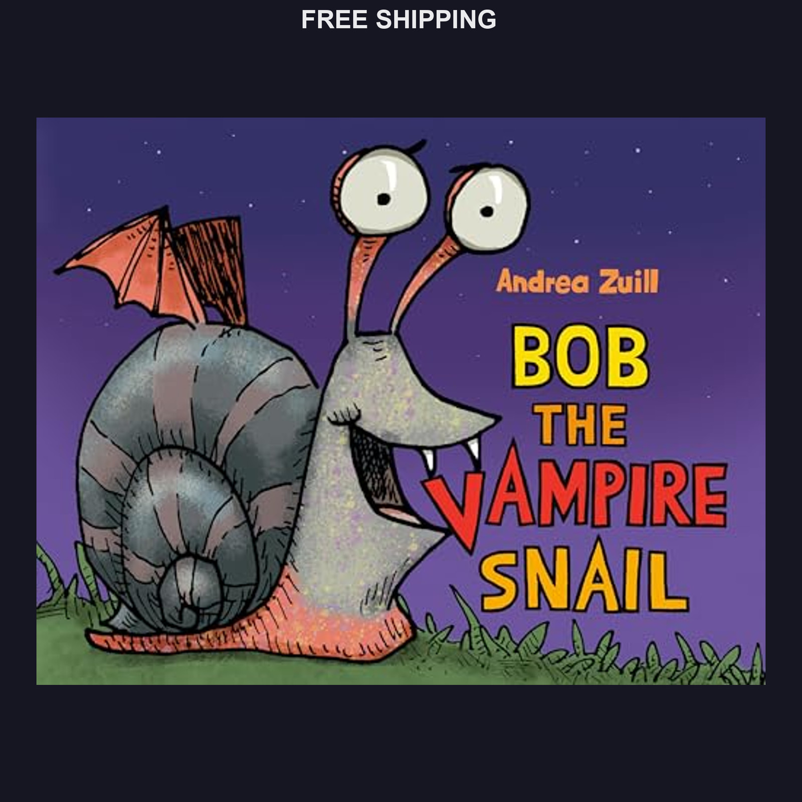 Bob the Vampire Snail Decorative Figurine