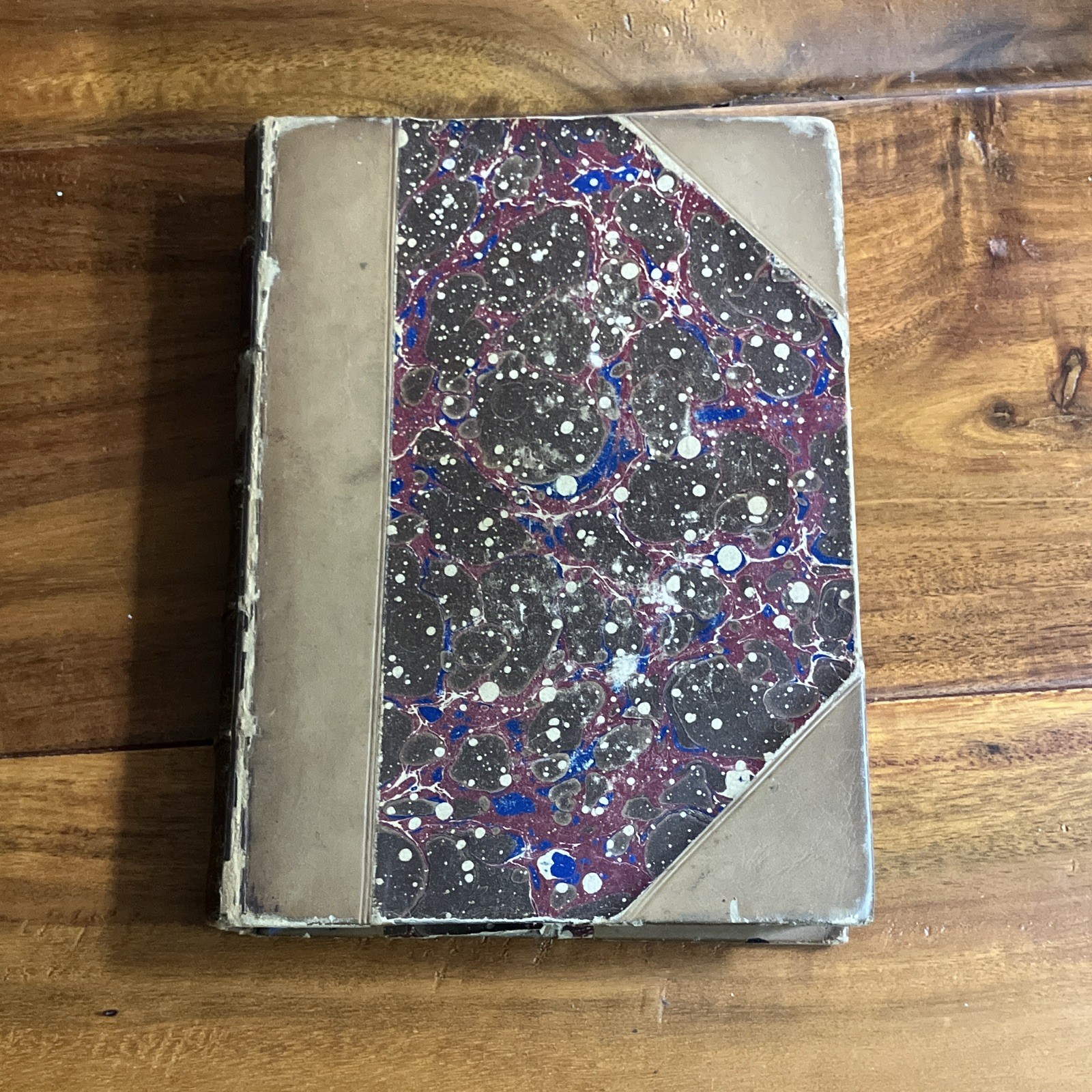 Procter’s Poems 1880 Antique Antiquarian Hardcover Book with Marbled Cover 