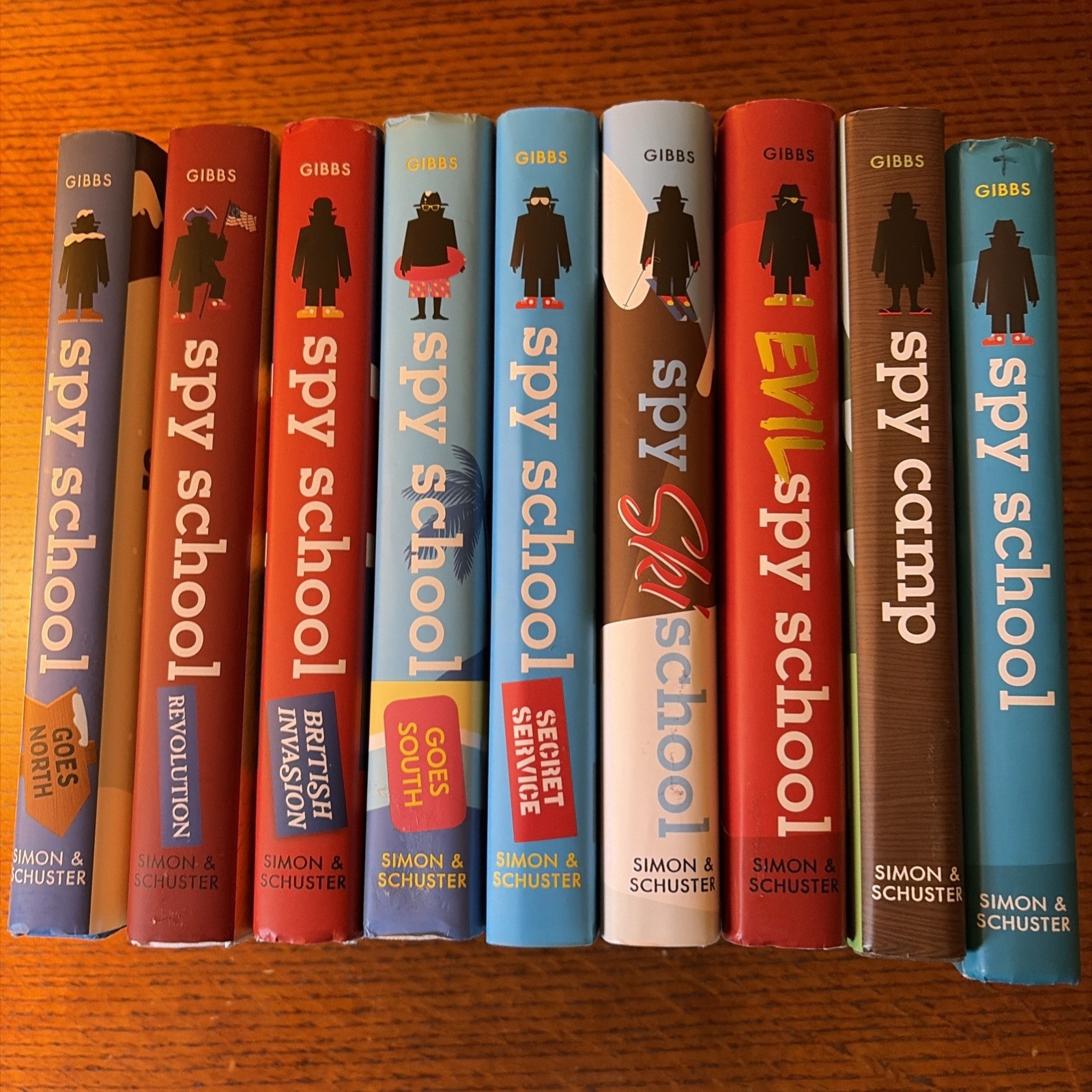 Spy School Series Stuart Gibbs Hardcover Book Lot of 9