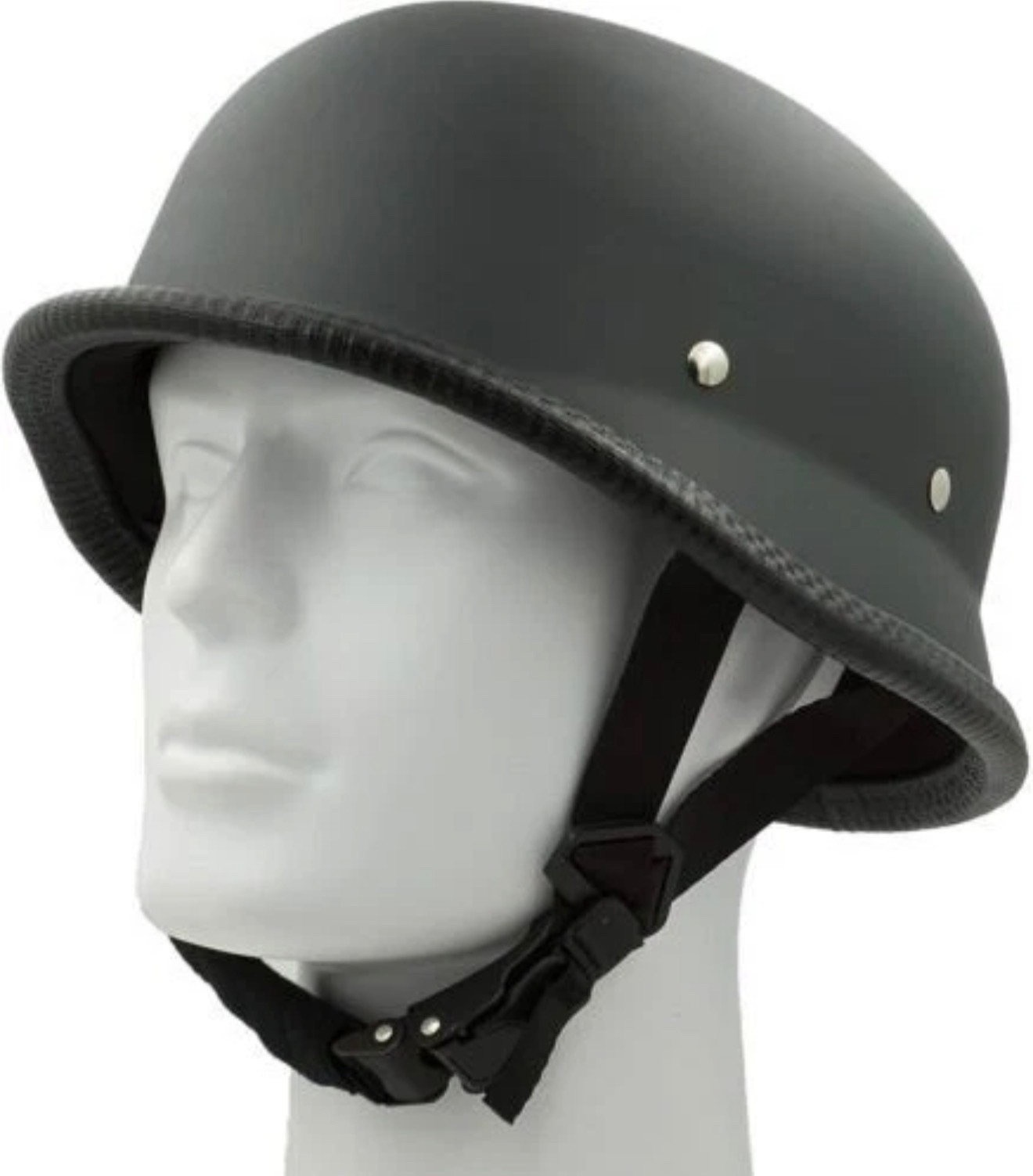 Motorcycle Half Face Helmet Open Face Scooter Novelty German Matt Black 2057