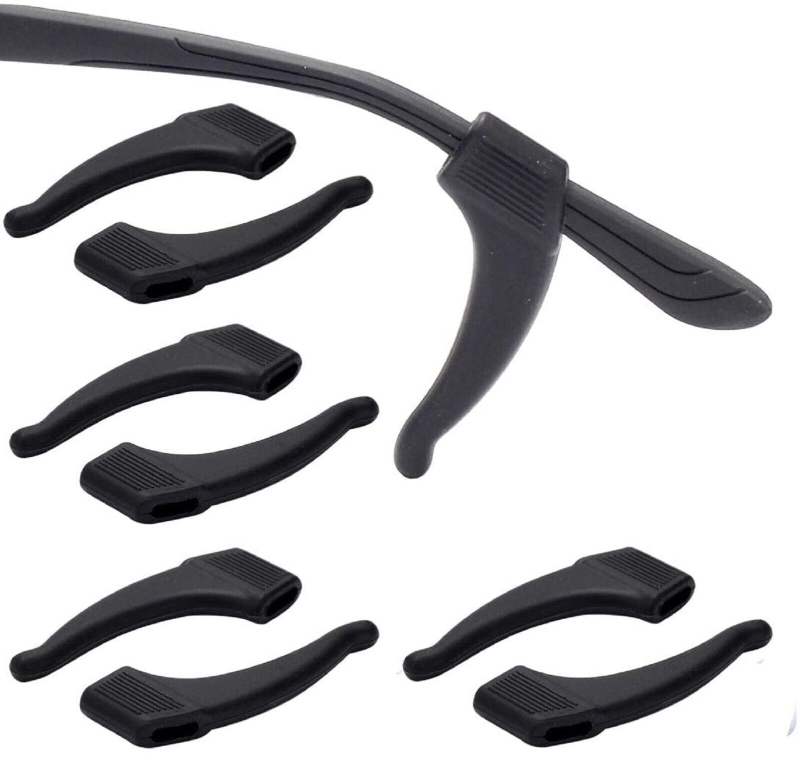 4 Pair Anti Slip Glasses Ear Hooks Tip Eyeglasses Grip Temple Holder Silicone US