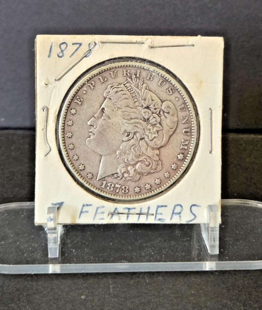 1878-P Morgan Silver Dollar 7 Tail Feathers-Philadelphia