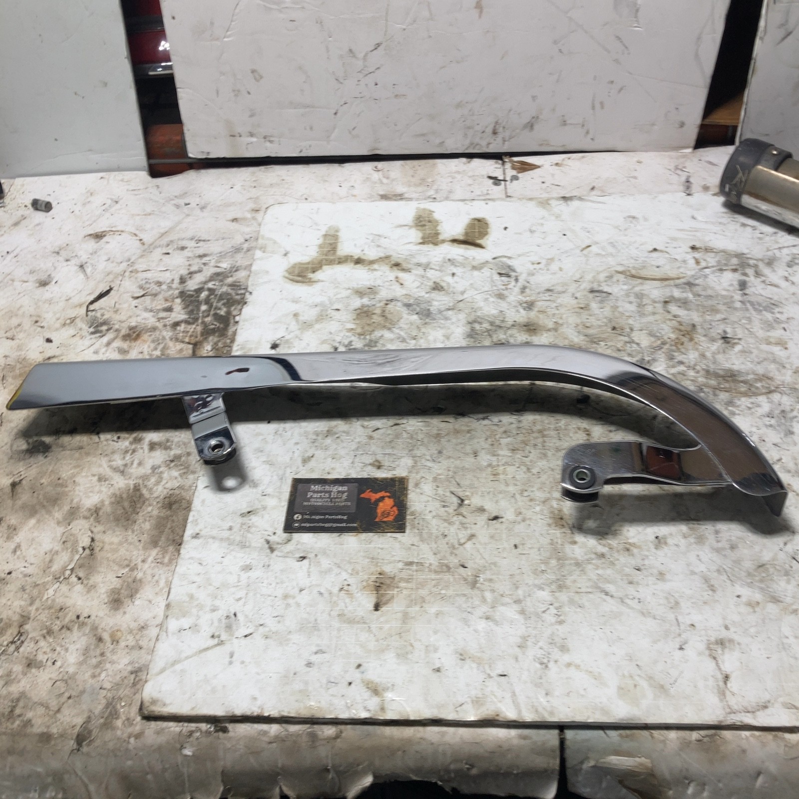 00-05 Harley Dyna OEM Chrome Upper Belt Guard Cover 