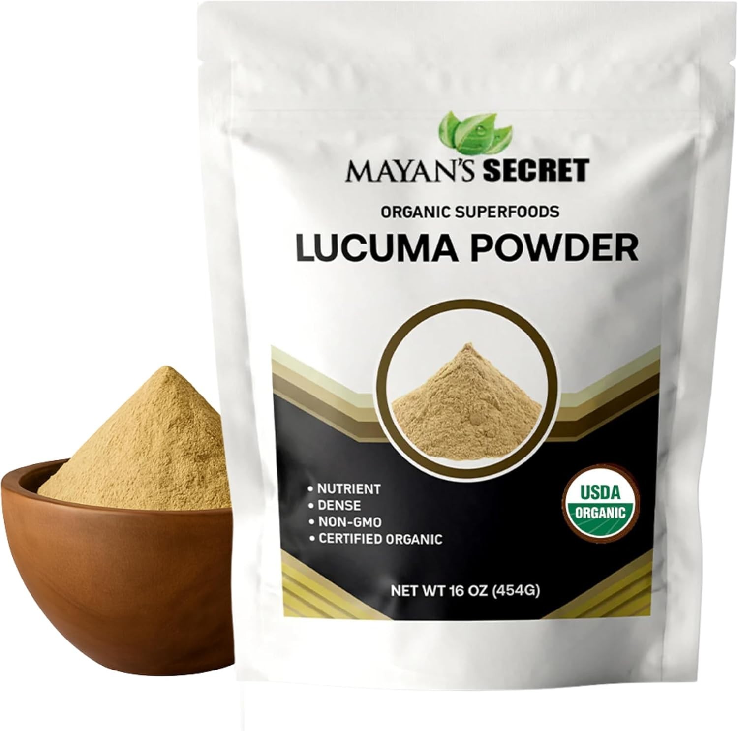 Organic Lucuma Powder 1 lb Natural Sweetener USDA Organic Non-GMO Vegan