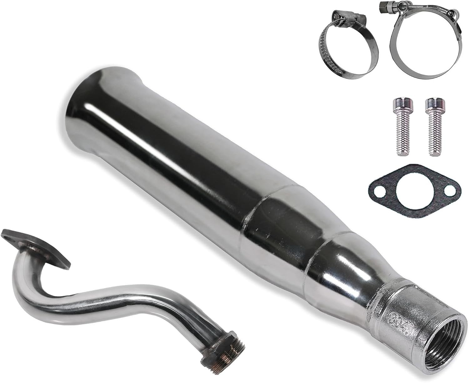 Central Trumpet Exhaust Pipe for Predator 212 Monster Mega Moto MMB80 MMB105