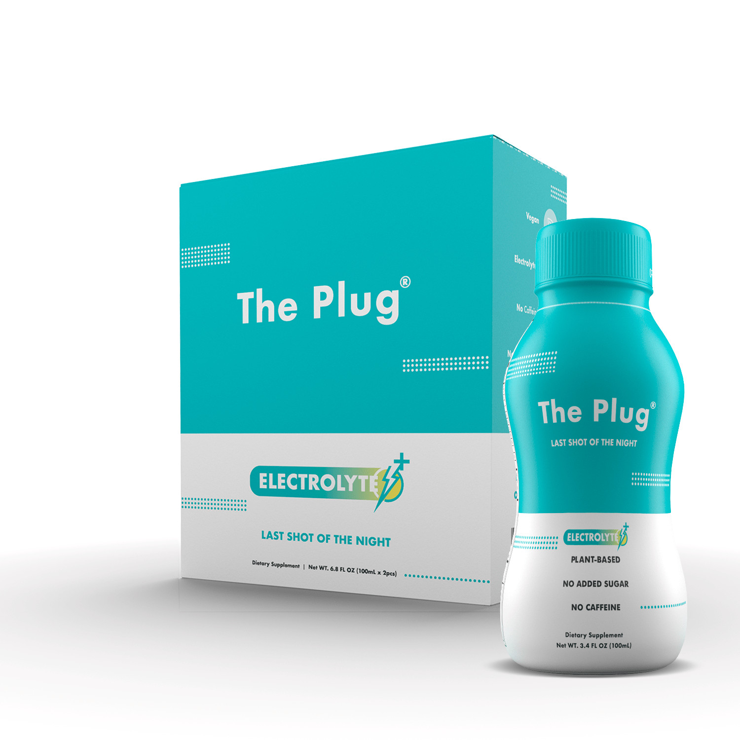 The Plug Hydration, Detox, Hangover Cure, Electrolyte Drink (6-Pack) 6 Nights 
