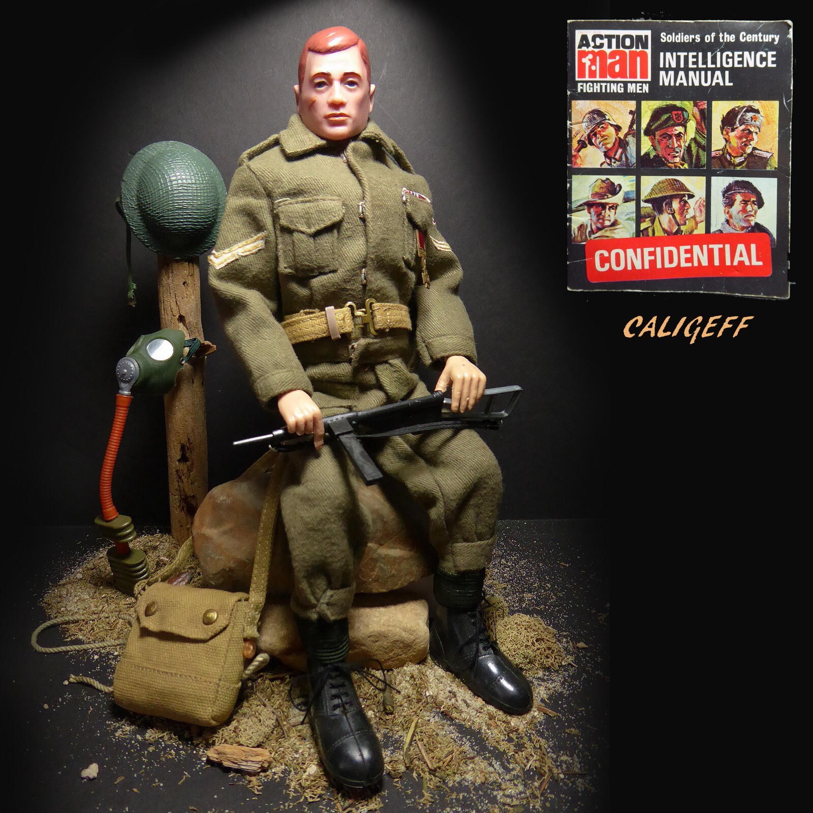 Superb Vintage 1967 Action Man British Infantryman ~ Commando GI Joe