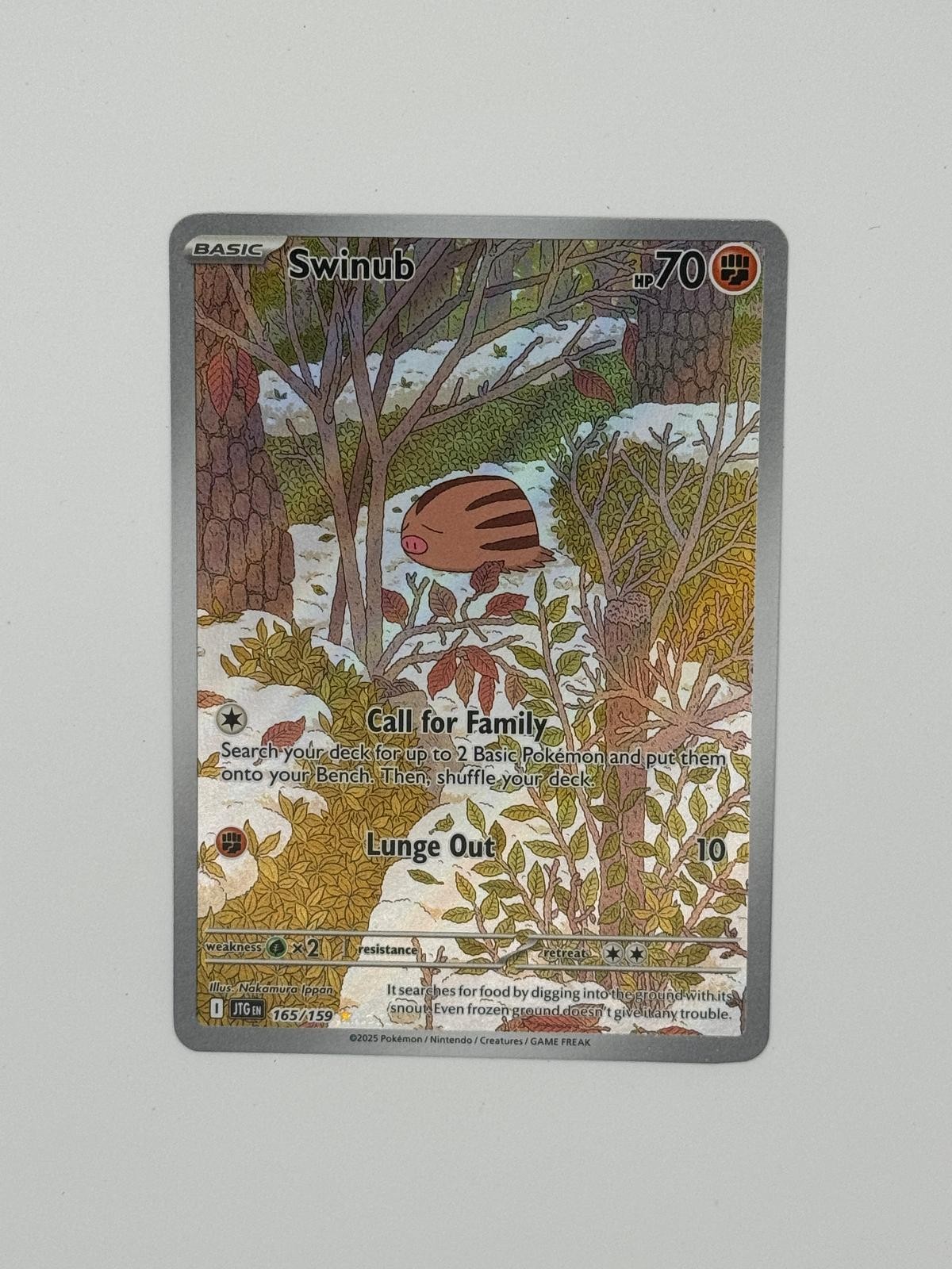 2025 Pokemon Journey Together Swinub 165/159