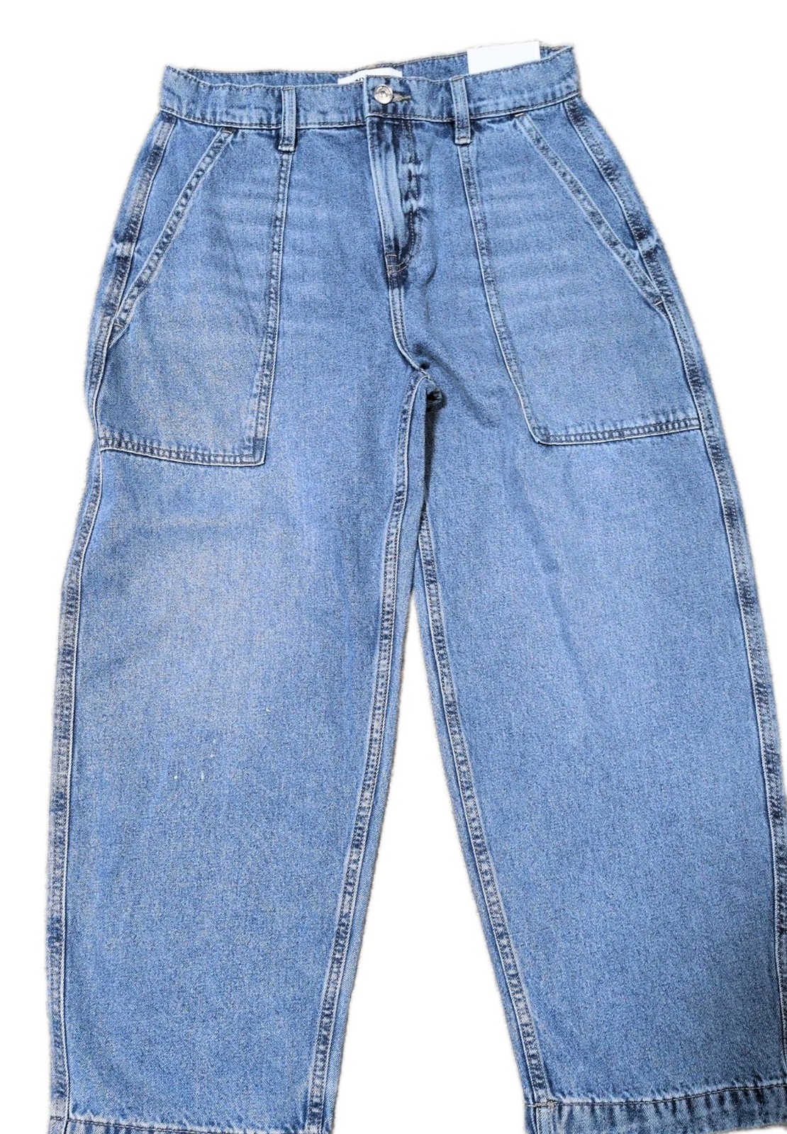NWT DKNY JEANS SZ 27 HIGH RISE BARREL LEG 