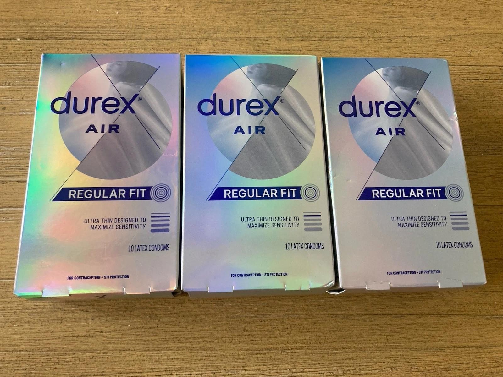 Durex Air Condoms, 10 Count, 3PACK, EXP 10/10/2026