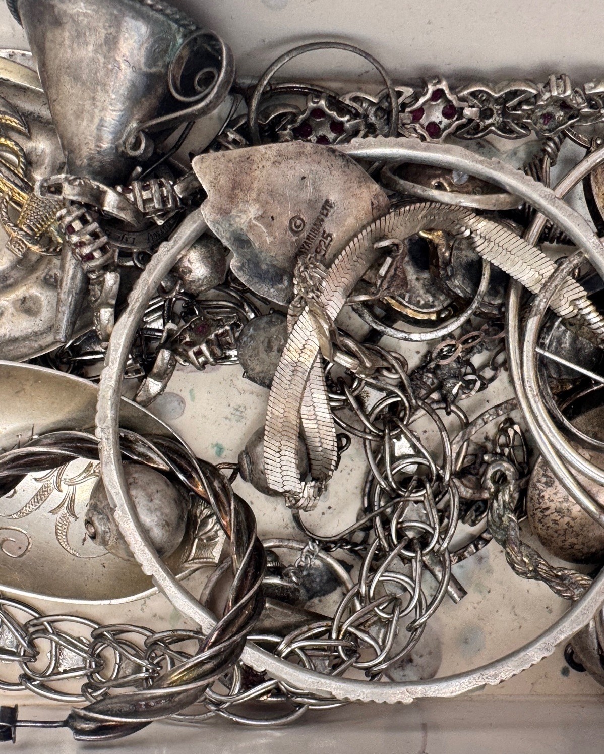 300g Lot Of Scrap Sterling Silver 300g Lot Of Scrap Sterling Silver