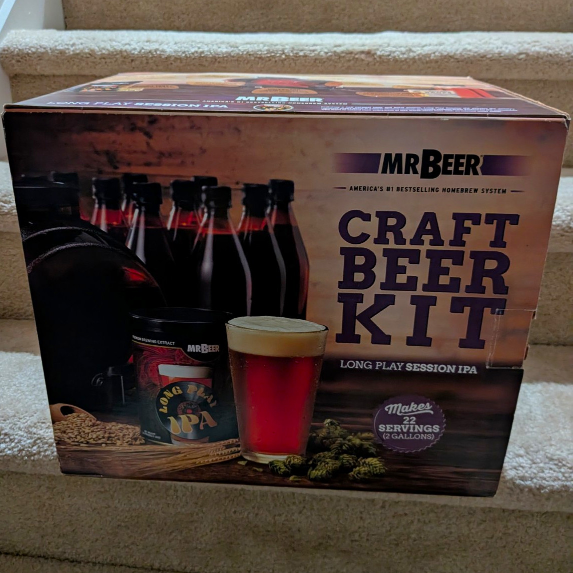 Mr. Beer 2 Gal IPA Beer Making Kit Beginner w/ Fermenter, Yeast, Spigot