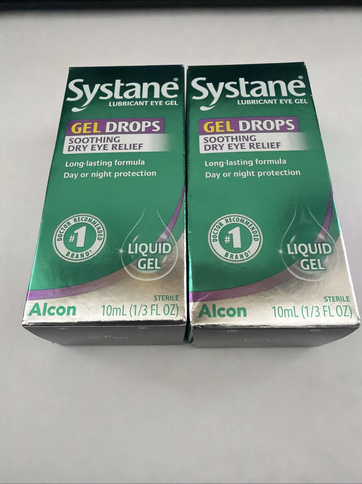 Systane Gel Drops - Soothing Dry Eye Relief  10mL  Exp 2027+ (2 Pack)