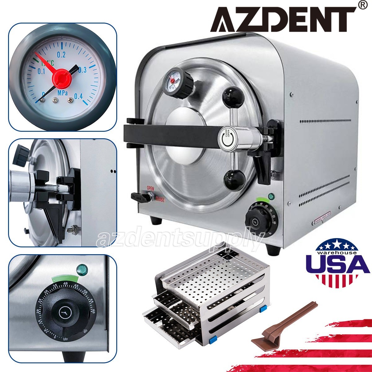 14L Class N Dental Autoclave Steam Sterilizer Vacuum Medical Sterilization 900W