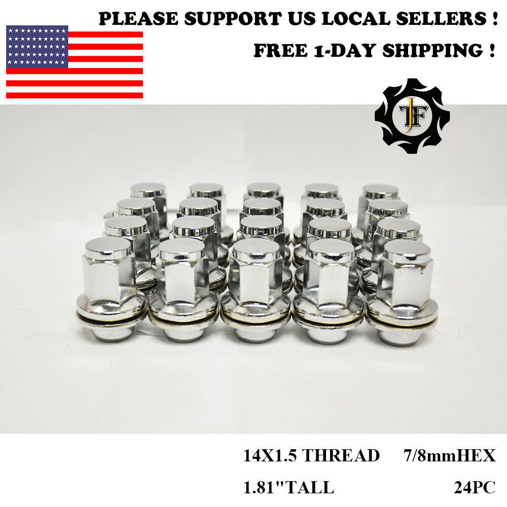 24PC 14X1.5 FOR INFINITI QX56 2011-2013 1.86\'\' TALL FACTORY OEM CHROME LUG NUT 24PC 14X1.5 FOR INFINITI QX56 2011-2013 1.86\'\' TALL FACTORY OEM CHROME LUG NUT